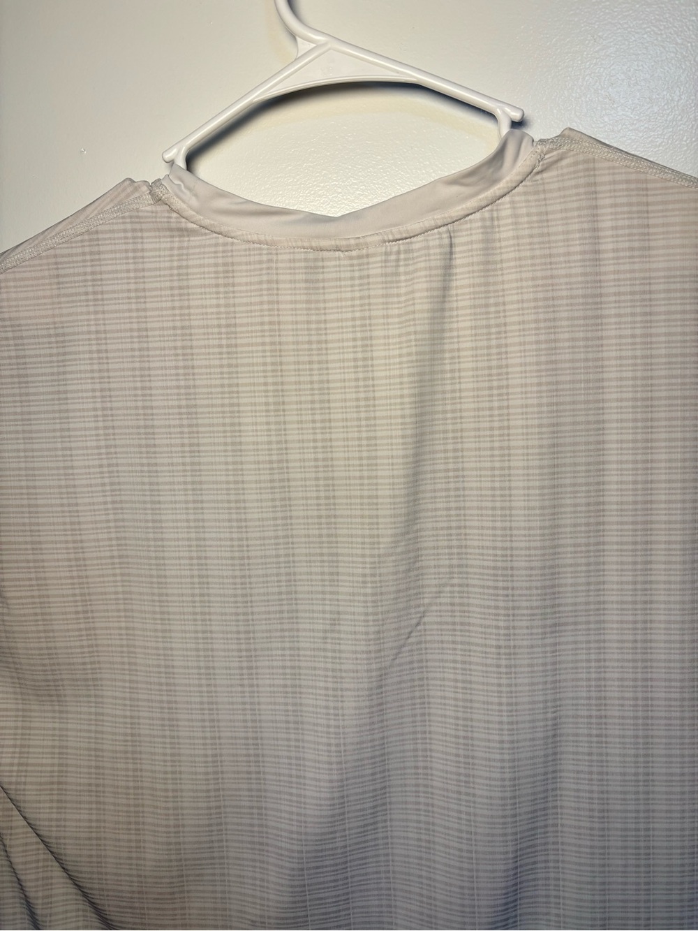 Mono B Cream Plaid Short Sleeve Crewneck Top - Picture 6 of 7